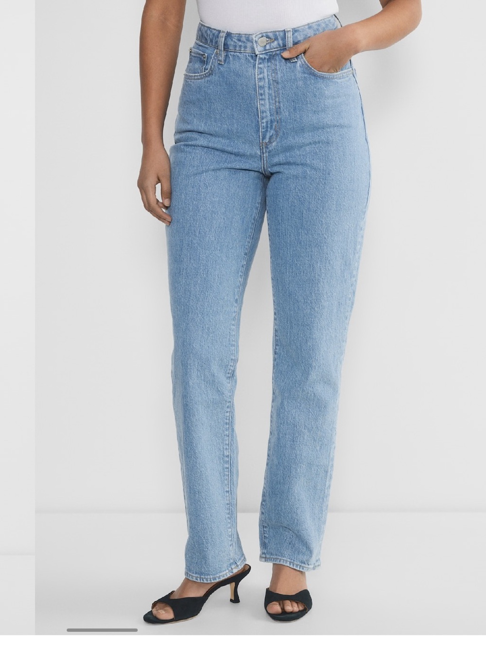 Denim Forum Rowan Curve-Fit Super High-Rise Straight Jean - Picture 3 of 5